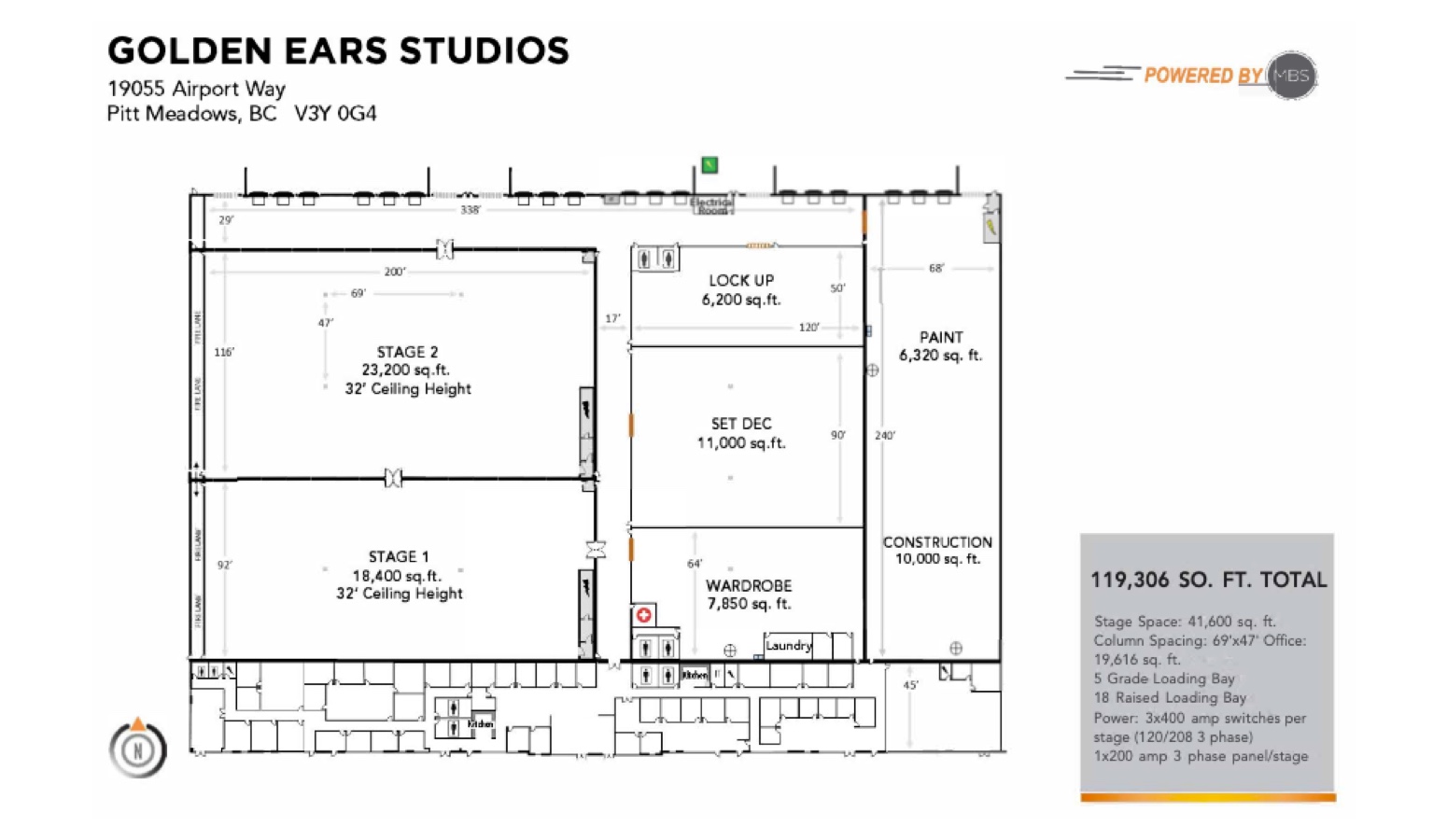 The MBS Group Golden Ears Studios Floor Plan